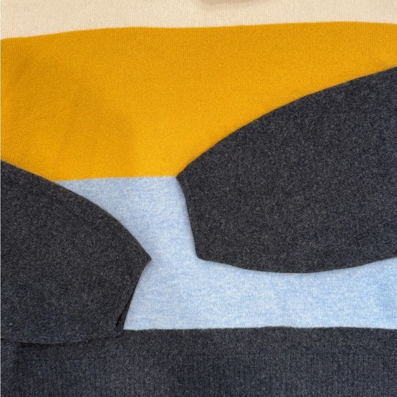 A1. Veronica Beard Faber Color Blocked Sweater Knit Cashmere - Picture 4 of 10
